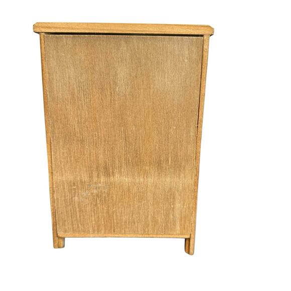 Vintage Dollhouse Miniature Furniture Lot Kitchen Hutch And Baby Changing Table - Picture 9 of 15